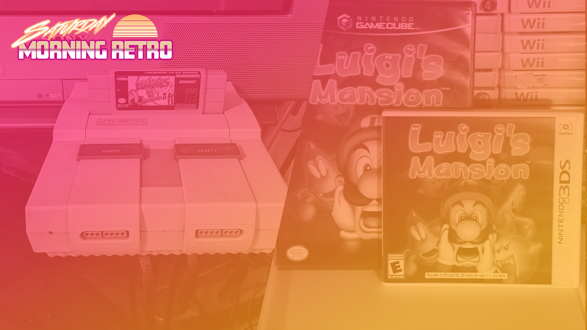 Saturday Morning Episode 26 – Luigi’s Mansion (GC), Zombies Ate My Neighbors (SNES), Top 3 Super Mario Games